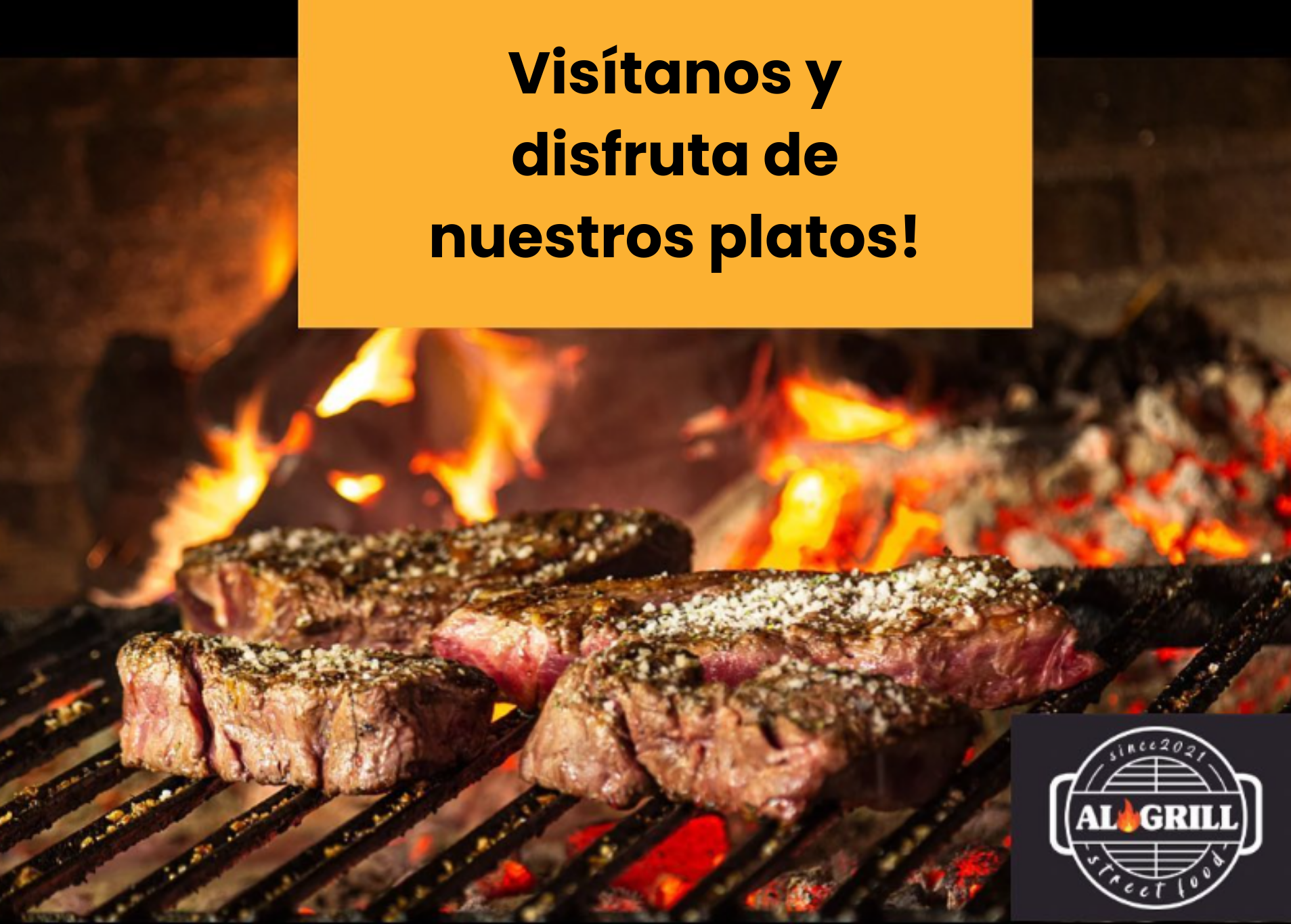 Al Grill Street Food Visitanos y prueba la comida